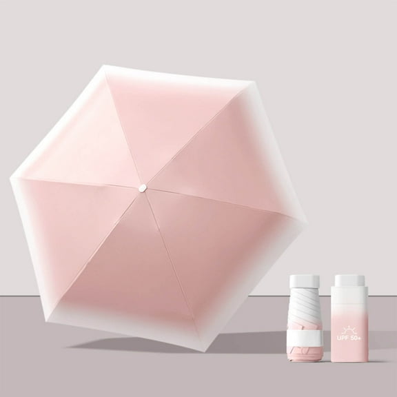 EARKITY umbrella travel size Manual Mini Sun Umbrella Lightweight Compact Portable 6-fold 6-rib Folding Umbrella Easy Carry for Travel office and Daily Use,Home Decor Collection