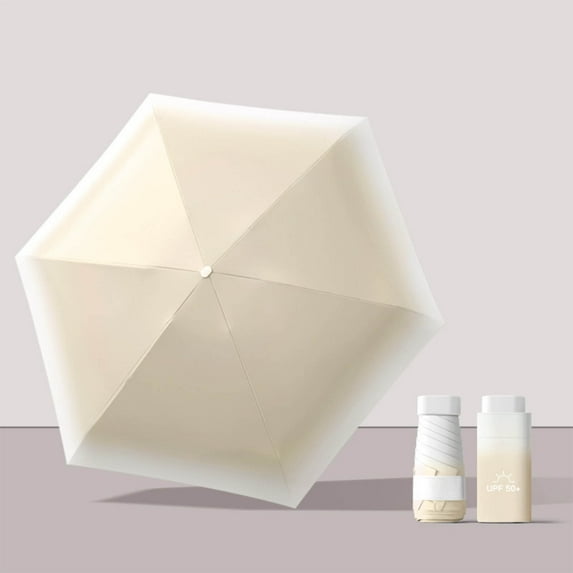 Feledorashia umbrellas for rain Manual Mini Sun Umbrella Light Compact Portable Travel Umbrella 6-fold 6-rib Design Wind Resistant for Daily Commute Outdoor Use,Home Decor Collection