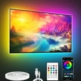 ICRGB LED Lights for TV, 24.6ft Bluetooth TV LED Backlight for 76100in