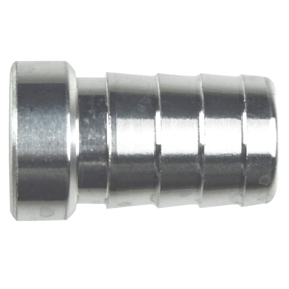 ICT Billet 1/2" Aluminum Weld Barb - Weldable Fitting Nipple .5" Hose Hose Bung Reservoir Radiator Connector Fluid Designed & Manufactured in the USA Bare AN617-08