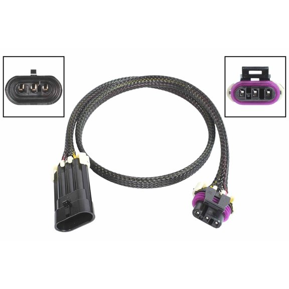 ICT Billet 24" Wire Extension Harness LS Gen 3 MAF Mass Air Flow Sensor 3-Wire Wiring Compatible with