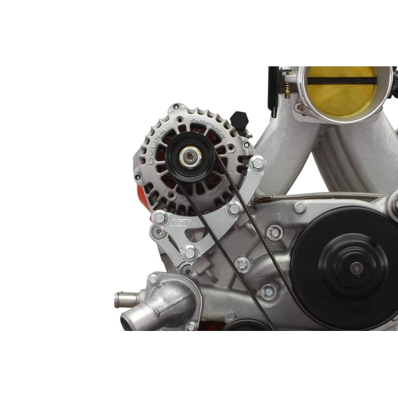 ICT Billet 5.3L 6.0L Turbo LS Truck Alternator Relocation Bracket Kit Compatible with Truck / LS3 L99 Camaro SS Water Pump 4.8L 5.3L 6.0L 6.2L LSX LM7 LR4 LQ4 L59 LQ9 LM4 L33 551587-LS01-3
