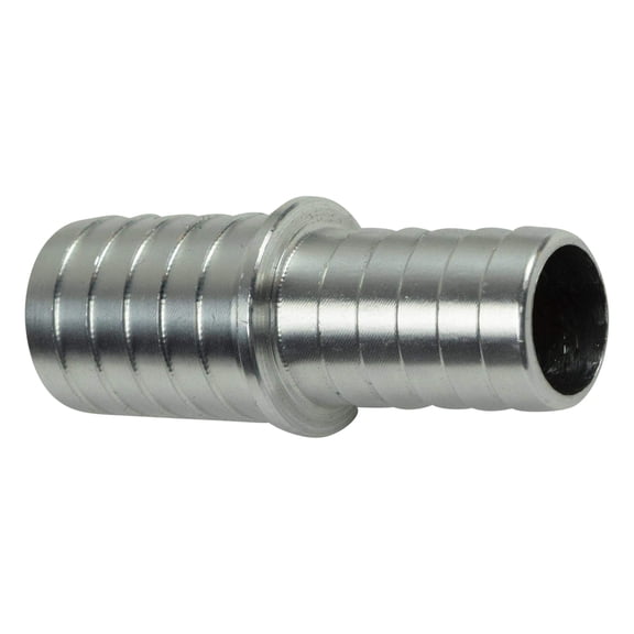 ICT Billet 5/8" to 3/4" Inch Hose Barb Splice Coupler Reducer Repair Fitting Adapter Connector Radiator Coolant Intercooler Heat Exchanger Fluid Designed & Manufactured in USA Bare Aluminum AN627-11A