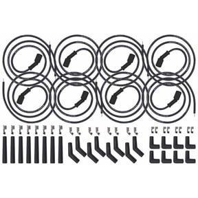 ICT Billet 5ft Universal Spark Plug Wire Set - LS LT Remote Coil Spiral Core Straight 90 135 Boots Compatible with LS1 LM7 LQ4 LS6 LQ9 LM4 LS2 LS3 LY6 LC9 LH8 LMG L99 551083