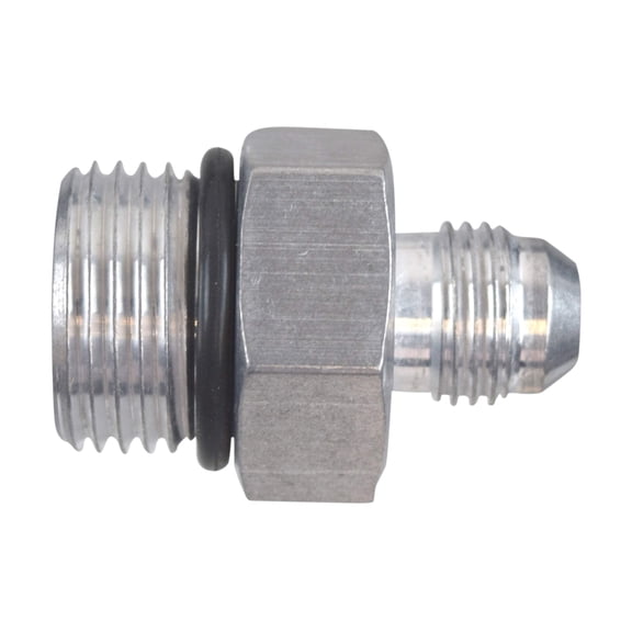 ICT Billet -6AN Flare to -10AN ORB Oring Male Fuel Pump Rail Adapter Fitting Flare Hose AN920-06-10A Plumbing Oil Straight Thread Regulator Port Fluid End Bare Aluminum AN920-06-10A