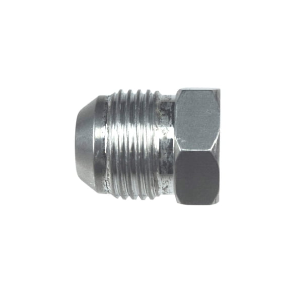 ICT Billet -6AN Flare Plug Male Nut 6 AN Cap Fitting Aluminum Thread Connector for Automotive Fluids Designed & Manufactured in the USA Bare Aluminum AN806-06A