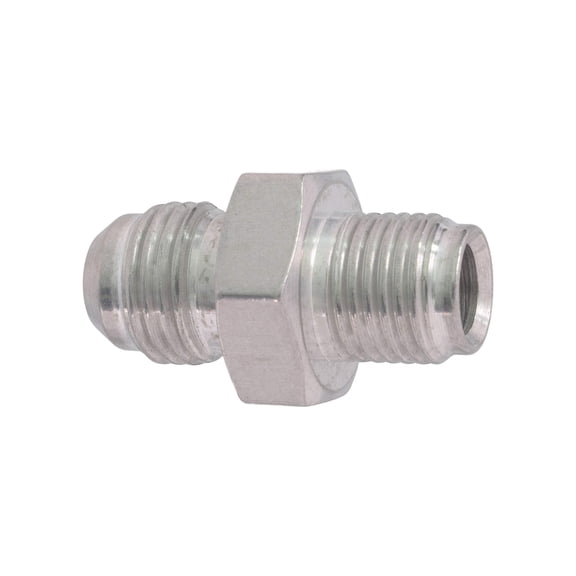 ICT Billet 6an Male Flare to 1/2-20 Inverted Flare Power Steering Adapter Fitting Thread Connector Fluid Designed & Manufactured in the USA Bare Aluminum F06AN500IF