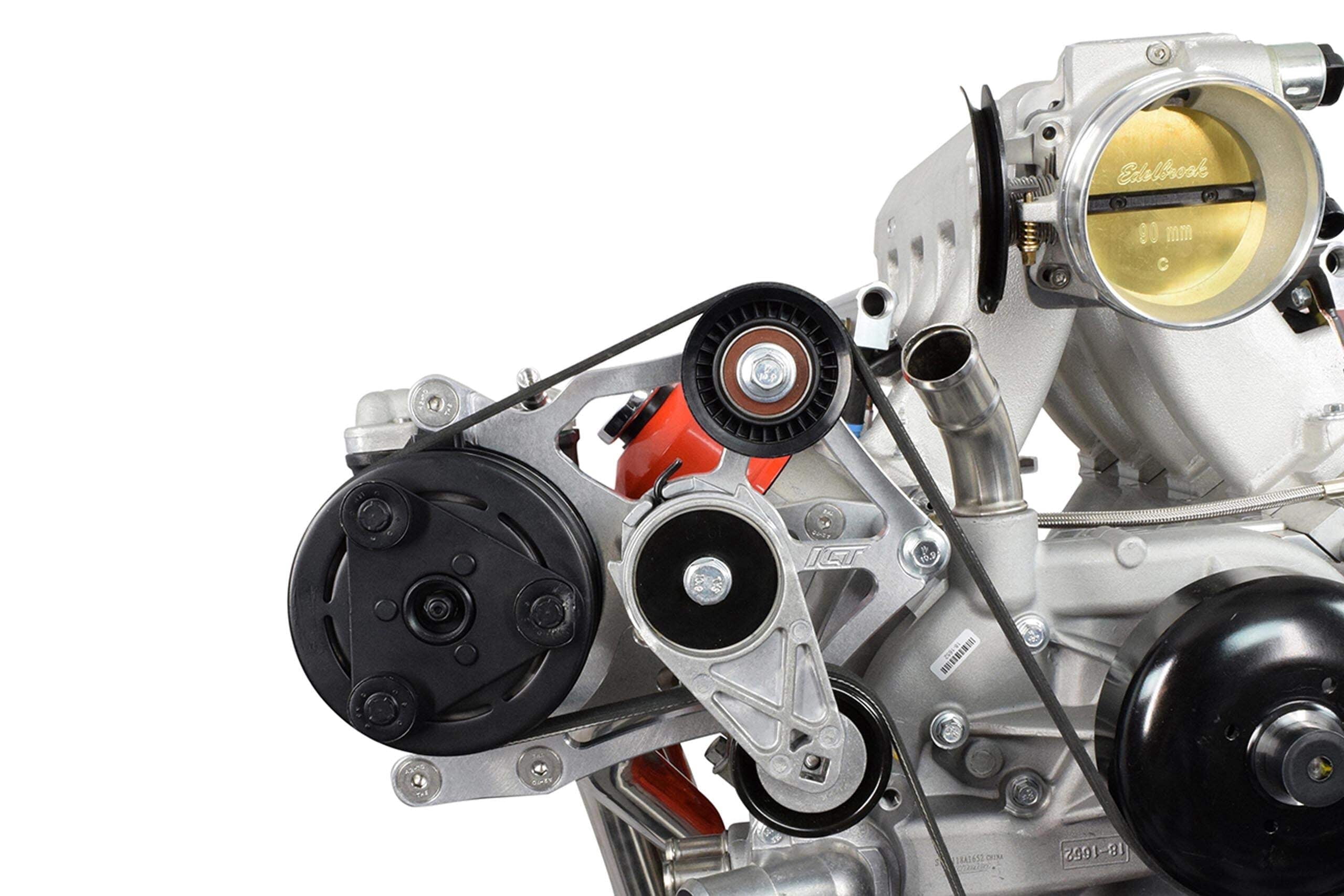 ICT Billet A/C Compressor Bracket Kit Compatible with LS Truck OEM Fox ...