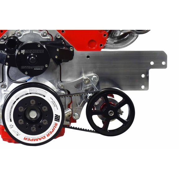 ICT Billet Aluminum LS Engine Low Mount Driver Side Mechanical Fuel Pump Bracket for Iron Block and