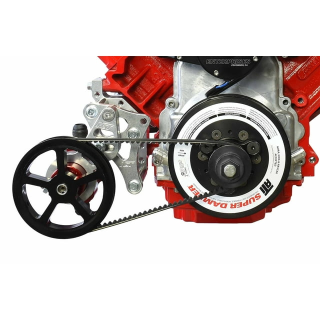 ICT Billet Aluminum LS Engine Low Mount Passenger Side Mechanical Belt