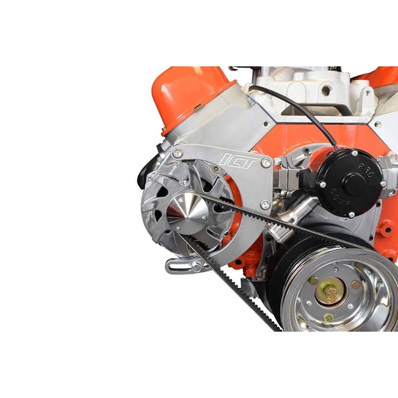 ICT Billet BBC Alternator Bracket Adjustable Electric Water Pump Low Mount Big Block Chevy Long Kit 551449