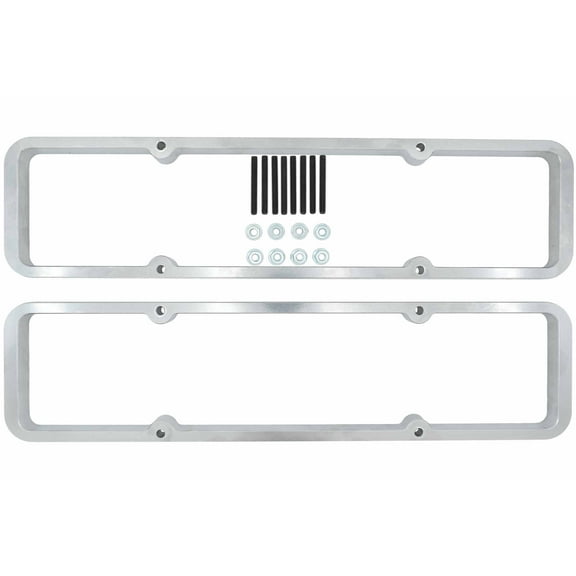 ICT Billet Billet Aluminum SBC Small Block Chevy 1/2" Valve Cover Spacer .500 Riser 350 Compatible with Chevrolet Shaft Mount Roller Rocker Engines Clearance 551661-5