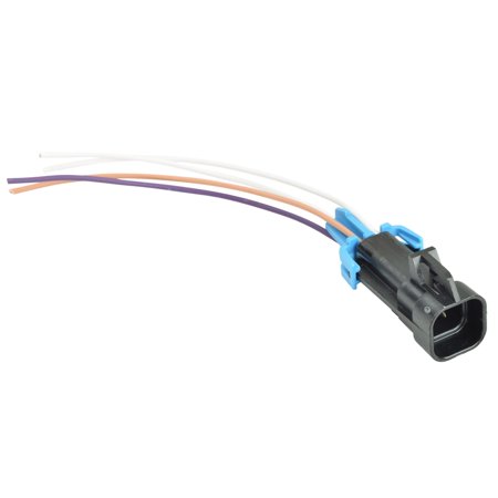 ICT Billet GM LS O2 Oxygen Sensor Square Male 1-Keyway Wire Connector Plug Pigtail WP0XY32