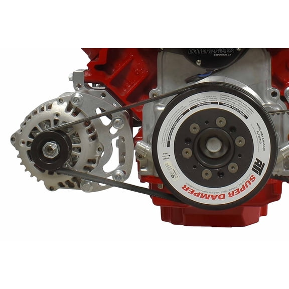 ICT Billet LS Corvette Spacing Low Mount Alternator Passenger Side Bracket Electric or Remote Water Pump Engine Plate Aluminum Designed & Manufactured in the USA 551177LS0-1