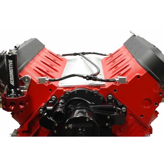 ICT Billet LS Cylinder Head Coolant Steam 4 Port Crossover Hose Kit DBC DBW Throttle Body Stainless Steel Braided Hose Kit