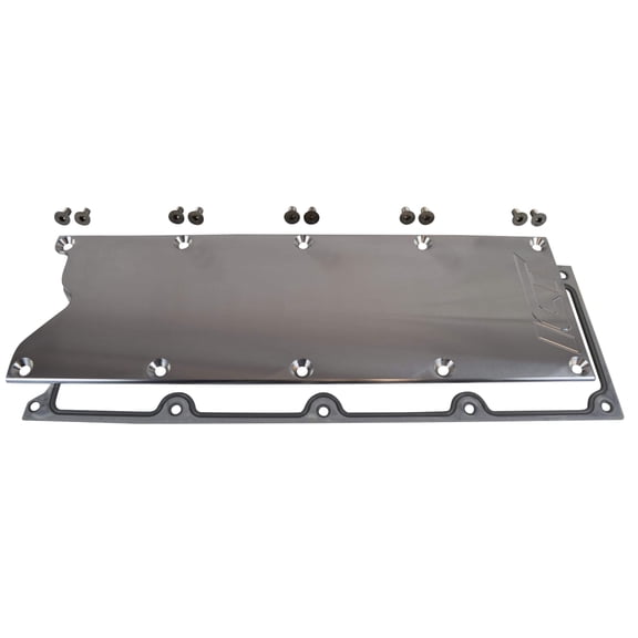 ICT Billet LS Gen 3 Valley Pan Cover Plate with Gasket Billet Aluminum Low Profile Custom Knock Sensor LSX LS1 LM7 LR4 LQ4 LS6 L59 LQ9 LM4 L33 551629G