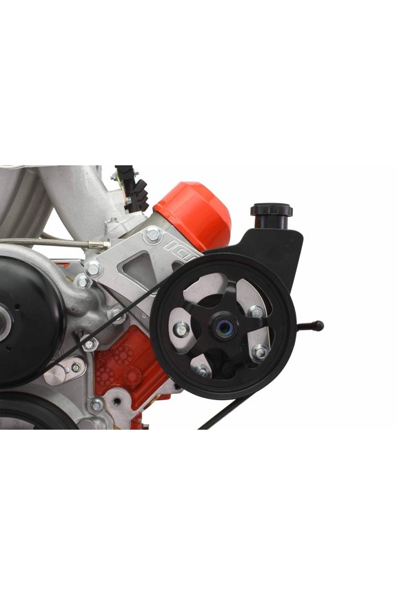 LS Heavy Duty Truck Power Steering Bracket Kit for Saginaw Pump Relocation for Swap Vehicles Compatible with LS Truck and Chevy Camaro SS LS3 L99 Crank Pulley LQ4 LQ9 L33 551321-LS01-3