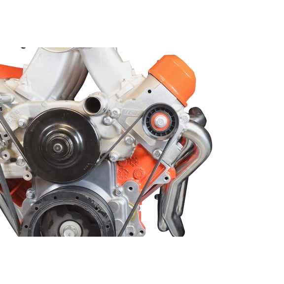 ICT Billet LS Idler Pulley Bracket Power Steering Eliminator G8 CTSV Corvette 1997-13 LS1 LS3 551776-1