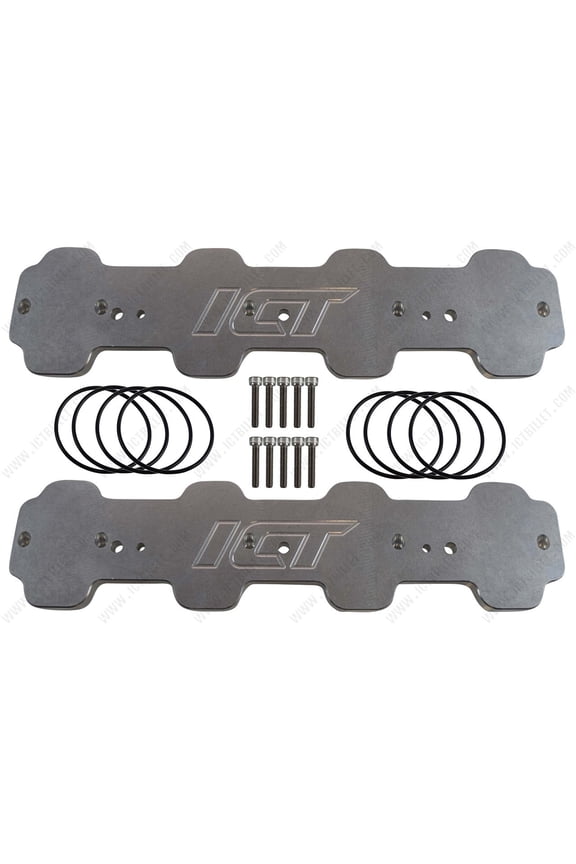 ICT Billet LS Intake Port Blockoff Cover Plates fits LS-Based Engines 4.8 5.3 5.7 6.0 6.2 LS1 LS3 LQ4 L99 Runner Storage Seals