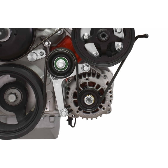 ICT Billet LS Low Mount Aluminum Alternator Bracket Kit Compatible with G8 Style Truck Spacing LSX