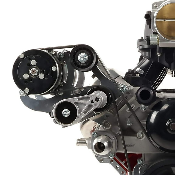 ICT Billet LS - Sanden 508 A/C Air Conditioner Compressor Bracket Kit LS1 LS3 LSX AC Heavy Duty 551474-3