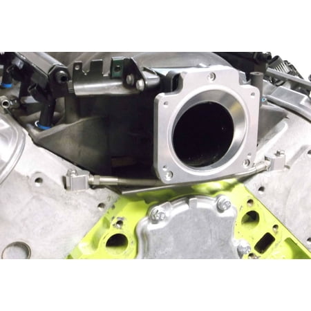 ICT Billet LS Throttle Body Adapter - LS1 3 Bolt Intake Manifold to LS3 4 Bolt Throttle Body DBC LM7 LR4 LQ4 LS6 L59 LQ9 LM4 L33 LSX 4.8L 5.3L 5.7L 6.0L Billet 551513