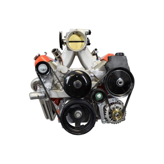 ICT Billet LS Truck Alternator Bracket Low Mount and Power Steering Pump Bracket LSX LS3 LQ4 LQ9 L33 LS3 Billet 551669-3