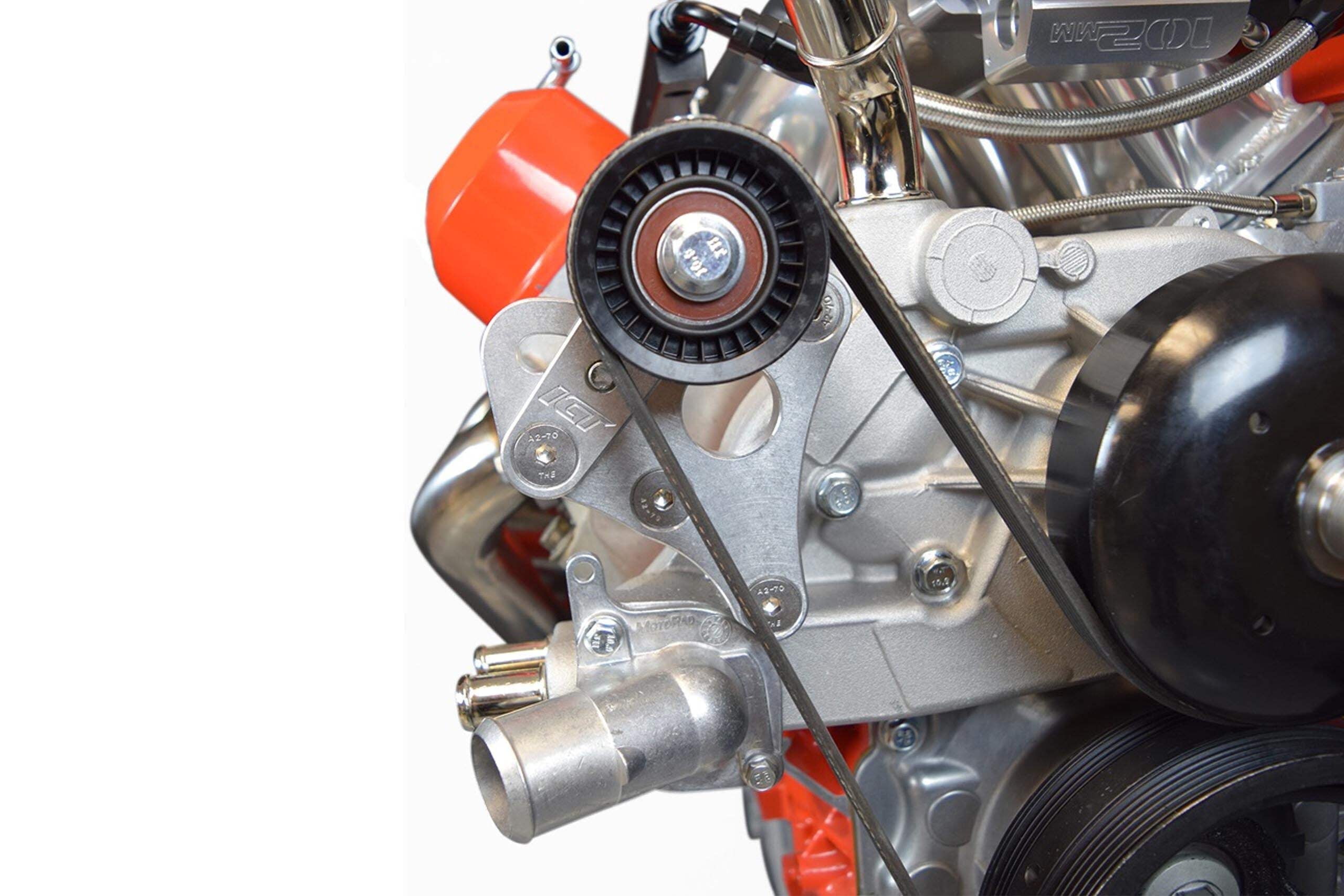 97-04 Corvette C5 LS1 LS6 Black Billet Aluminum Solid Belt Tensioner W/ Pulley E