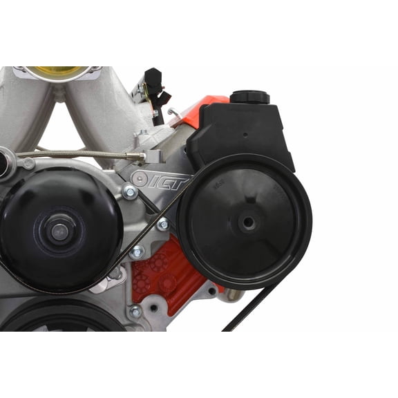 ICT Billet LS Truck Power Steering Bracket Kit Swap 5.3L 6.0L 4.8L (LS1 Camaro PS Pump) 551785-3