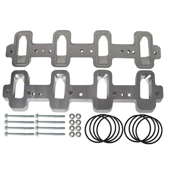 ICT Billet LS1 Cathedral Port Cylinder Head to LS3 LSA ZL1 CTS-V Supercharger Adapters Rectangle LSX 551316