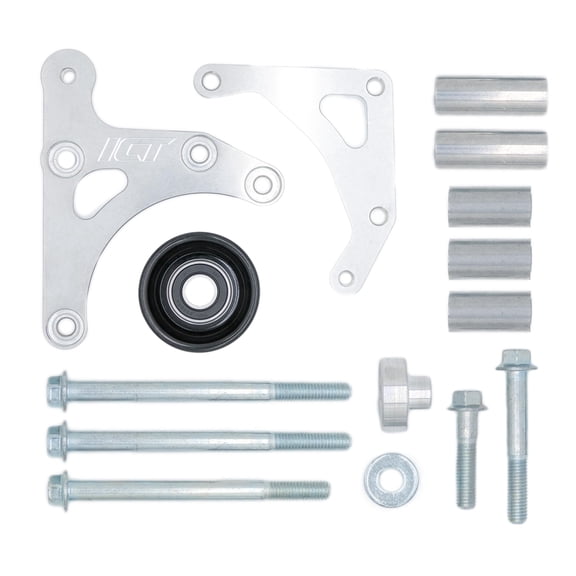 ICT Billet LS3 Camaro - Factory Location Billet Low Mount Alternator Bracket Kit w/Pulley