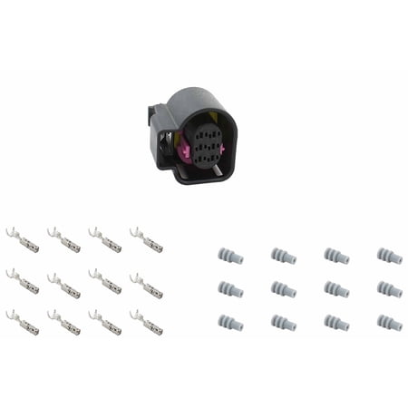 ICT Billet Oxygen Sensor Female Connector Component Kit with Terminals and Seals 02 Compatible with