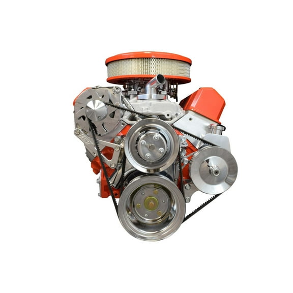 ICT Billet SBC Billet Adjustable Alternator Power Steering Bracket Kit LWP Chevy Small Block 551476