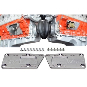 ICT Billet SBC to LS Engine Motor Mount Adapter Plate, Small Block LS Swap Bracket, Adjustable, Billet, 551628