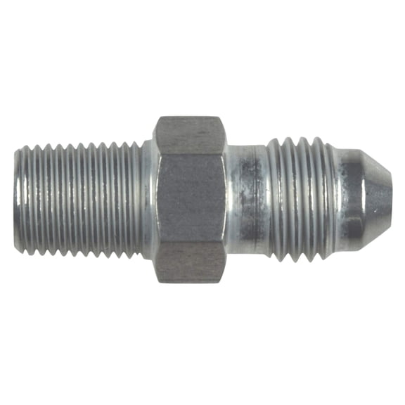 ICT Billet Straight -4AN Flare Male to 1/8"NPT Pipe Adapter Fitting 4 AN Bare Aluminum National Pipe Thread Designed & Manufactured in the USA AN816-04-02A