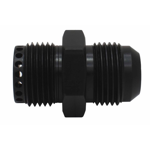 ICT Billet Valve Cover Baffle Fitting -12AN ORB Black Anodized Crank Case Breather 12AN Flare PCV 55