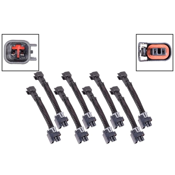 ICT Billet Wire Harness Adapter Compatible With LS Gen 3 Tuck USACAR EV6 to Mini Delphi Multec 2