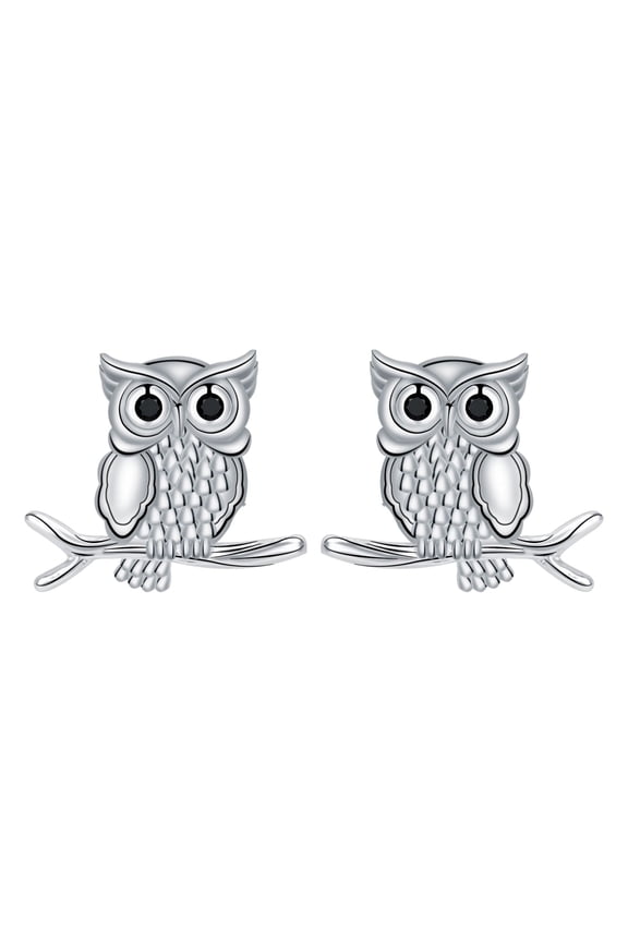 Owl Earring Sterling Silver Owl Stud Earrings Animals Earrings Jewelry for Women Wife Daughter
