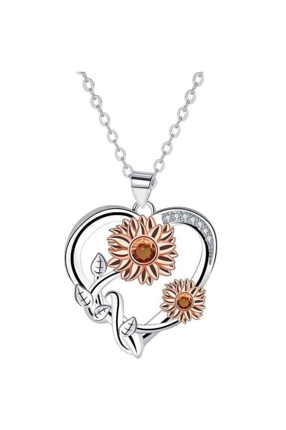 Sunflower Necklaces for Women, Sunflower Gifts for Her, Birthday Gift for Wife Birthday Gift Anniversary Girlfriend, Valentine Jewelery Gift