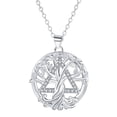thumbnail image 1 of ICTPTOSL Tree Necklace 925 Sterling Silver Tree of Life Pendant Gemstone White Gold Plated Jewelry, 1 of 4