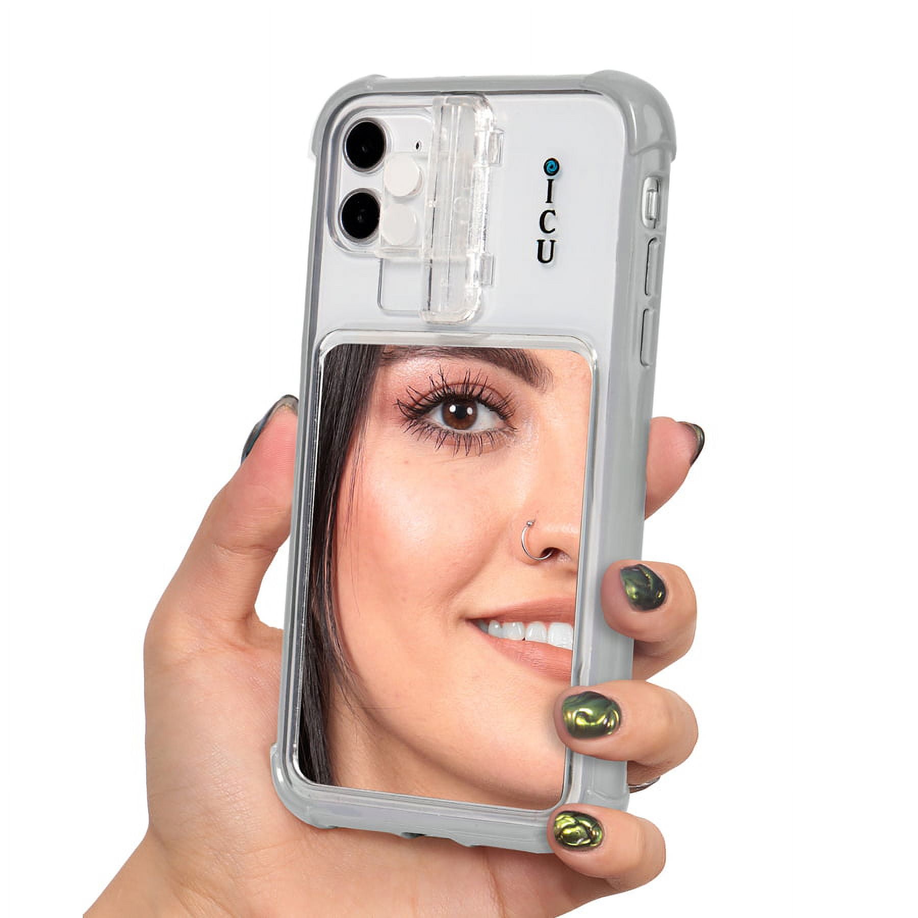 ICU Designs, iPhone 11 Mirror Cell Phone Case with Light Diffusers