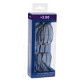 thumbnail image 1 of ICU Eyewear Rectangular Reading Glasses Set, Metal, +3.00, Pack Of 3, 1 of 2