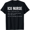 thumbnail image 1 of ICU Nurse Definition Hospital RN Medical Intensive Care Unit T-Shirt, 1 of 3