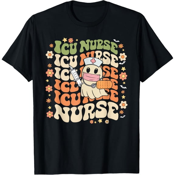 ICU Nurse Halloween Emergency Room Nursing Trick Or Treat T-Shirt
