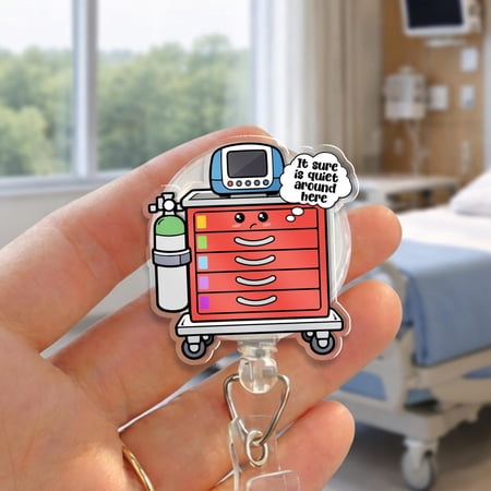 ICU Nurse RRT Rapid Response Badge Reel | Emergency Medicine Code Blue Team | Doctor RN Respiratory Gift | Nurses Week Present