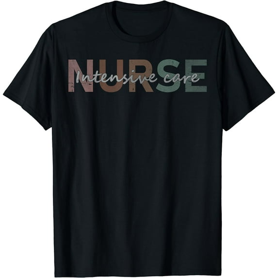 ICU Nurse Squad Intensive Care Unit T-Shirt Black Medium