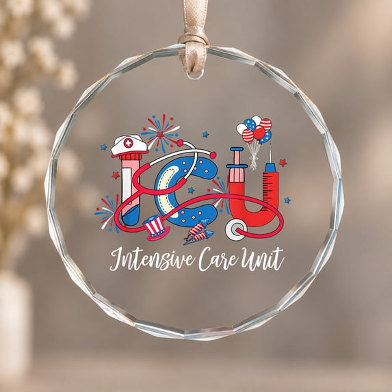 ICU Registered Nurse Intensive Care Unit 4th Of July Ornament, Room ...