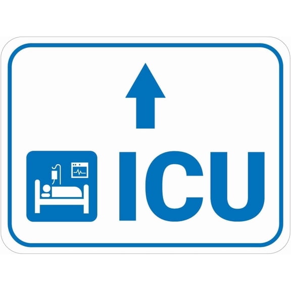 ICU Straight Ahead Arrow Tin Sign Warning Metal Sign Vintage Wall Decor for Home Farm Bar Coffee Shop Club Decoration 8x12 Inch