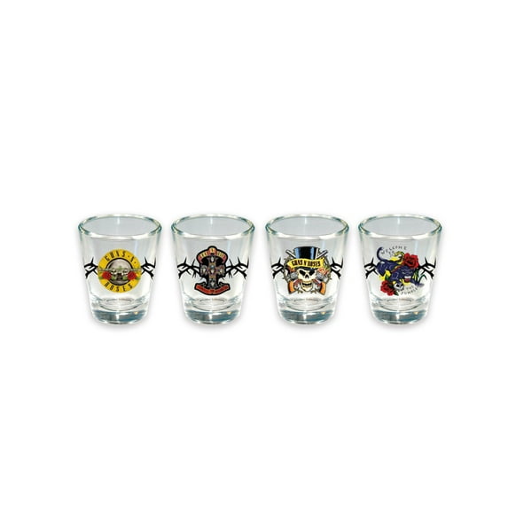 ICUP GUNS N' ROSES 4 Piece Shot Glass Set
