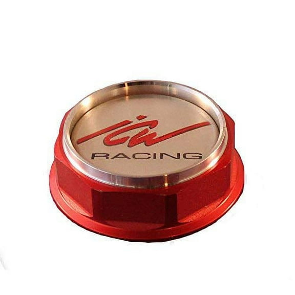 ICW Wheels Hexnut Custom Center Cap Chrome and Red (Set of 1)